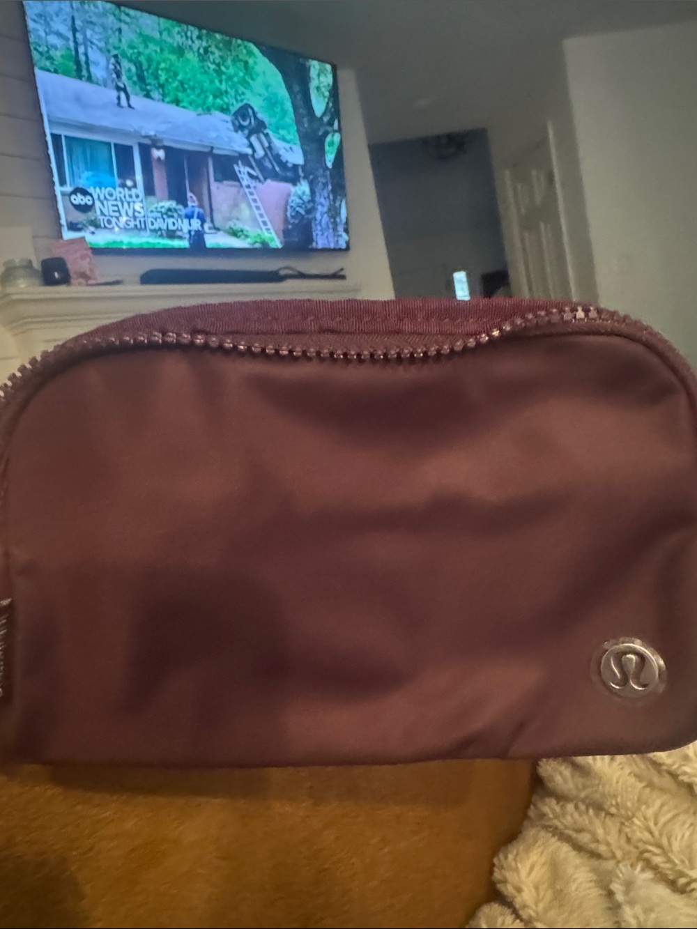 lululemon crossbody black plum NWT with silver